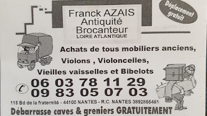 AZAIS FRANCK BROCANTEUR DEBARRAS DEMENAGEMENT NANTES